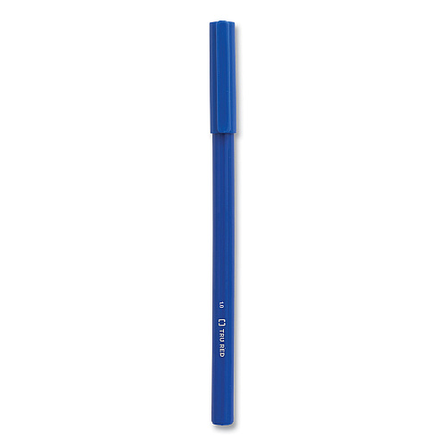 TRU RED Ballpoint Pen, Stick, Medium 1 mm, Blue Ink, Blue Barrel, 60/Pack (24328147)