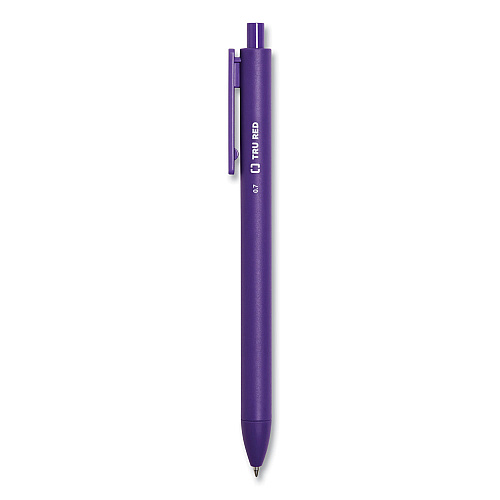 TRU RED Quick Dry Gel Pen, Retractable, Fine 0.5 mm, Assorted Ink and Barrel Colors, 5/Pack (24377041)