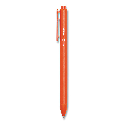 TRU RED Quick Dry Gel Pen, Retractable, Fine 0.5 mm, Assorted Ink and Barrel Colors, 5/Pack (24377041)