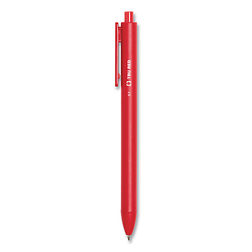 TRU RED Quick Dry Gel Pen, Retractable, Fine 0.5 mm, Assorted Ink and Barrel Colors, 5/Pack (24377041)