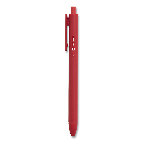 TRU RED Quick Dry Gel Pen, Retractable, Medium 0.7 mm, Assorted Ink and Barrel Colors, 5/Pack (24377024)