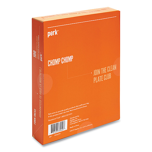 Perk Heavyweight Plastic Cutlery, Fork, White, 100/Pack (24390999)