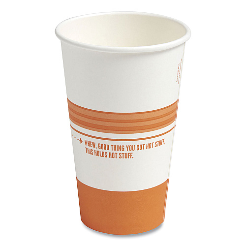 Perk Plastic Cold Cups, 16 oz, Clear, 50/Pack (24353996)
