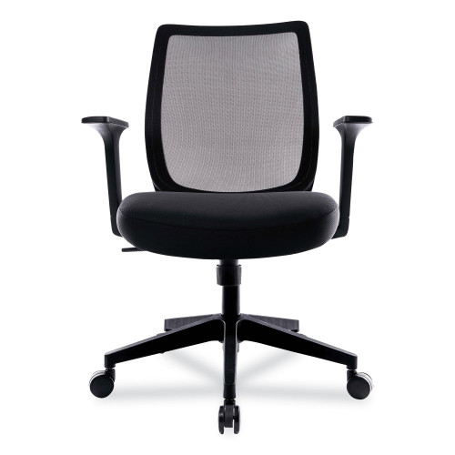 Union & Scale Essentials Mesh Back Fabric Task Chair | Supports Up to 275 lb | Black