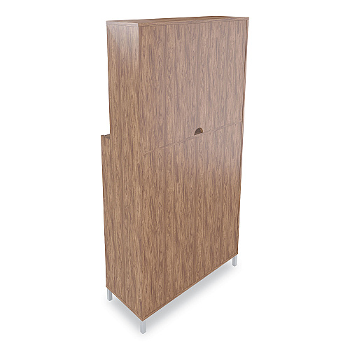 Union & Scale Essentials Laminate Bookcase, Five-Shelf, 35.8w x 14.9d x 72h, Espresso (24398972)