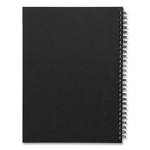TRU RED Wirebound Soft-Cover Business-Meeting Journal, Meeting-Minutes/Notes Format, Black Cover, (80) 9.5 x 6.5 Sheets (24377308)
