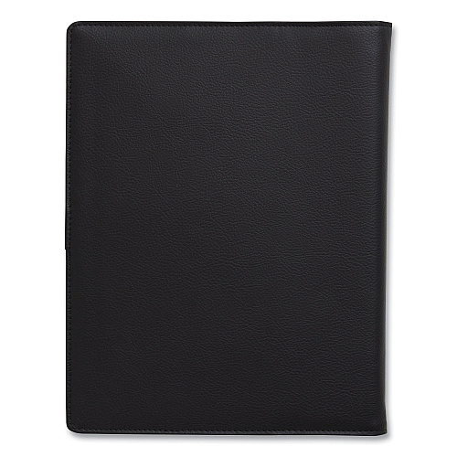 TRU RED Soft-Cover Notebook Folio Set, 1-Subject, Narrow Rule, Black Cover, (80) 9.5 x 6.5 Sheets (24377306)