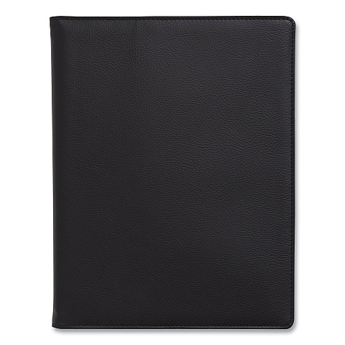 TRU RED Soft-Cover Notebook Folio Set, 1-Subject, Narrow Rule, Black Cover, (80) 9.5 x 6.5 Sheets (24377306)