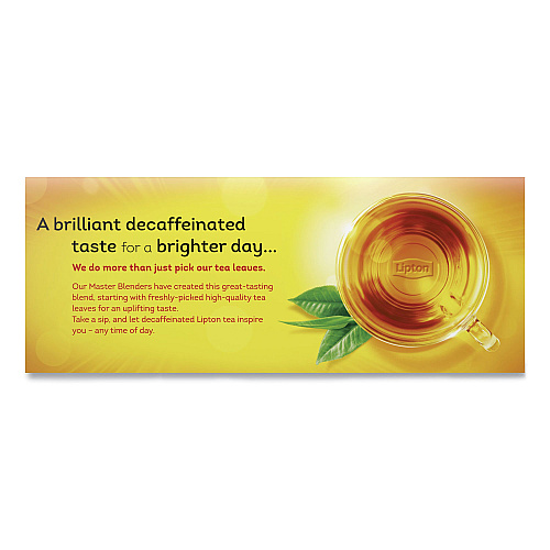 Lipton Tea Bags, Decaffeinated, 72/Box (290)