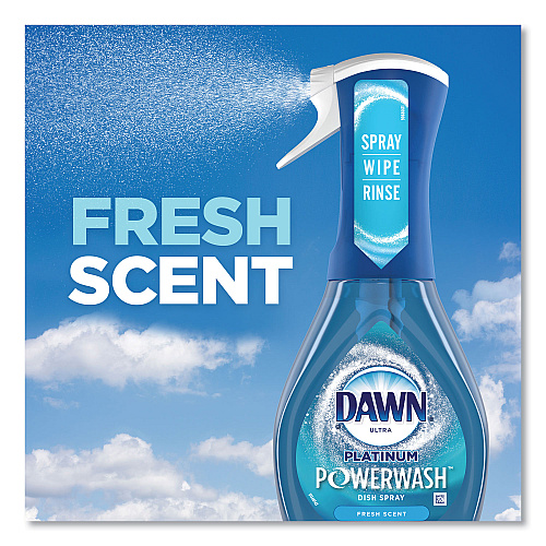 Dawn Platinum Powerwash Dish Spray, Fresh, 16 oz Spray Bottle, 2/Pack (31836PK)