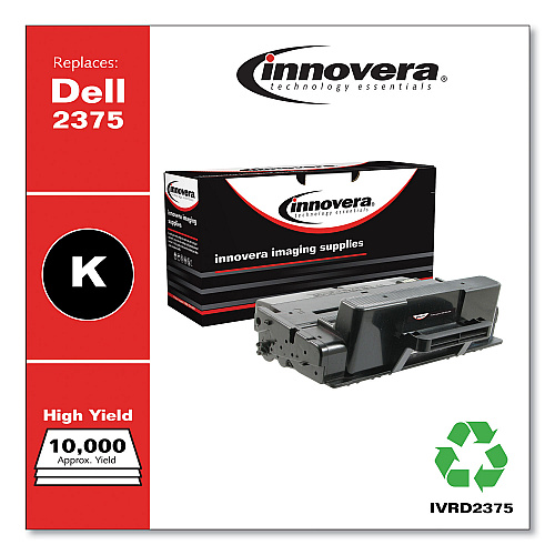 Innovera Remanufactured Black Toner, Replacement for 593-BBBJ, 10,000 Page-Yield (IVRD2375)