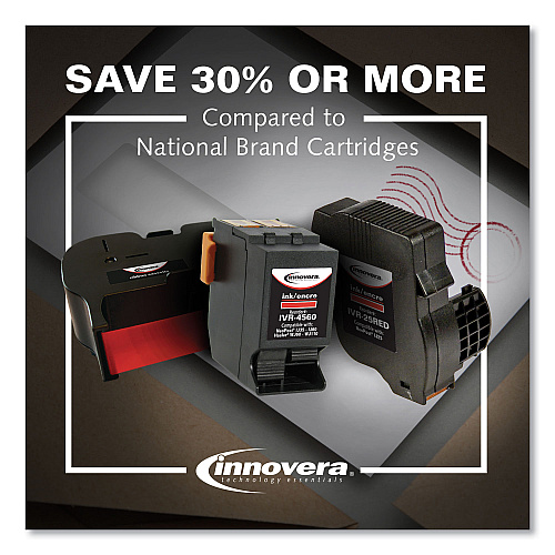 Innovera Compatible Red Postage Meter Ink, Replacement for 765-9 (IVR7659), 8,000 Page-Yield