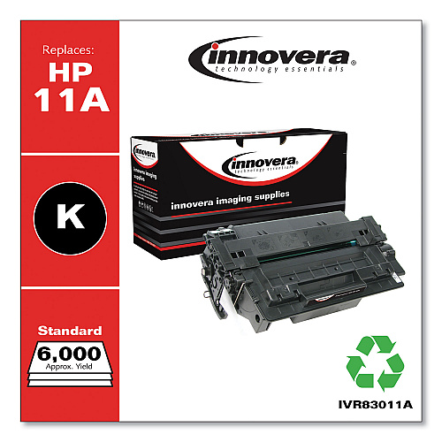 Innovera Remanufactured Black Toner, Replacement for 11A (Q6511A), 6,000 Page-Yield (IVR83011A)