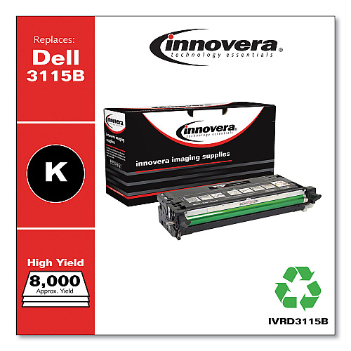 Innovera Remanufactured Black High-Yield Toner, Replacement for 310-8395, 8,000 Page-Yield (IVRD3115B)