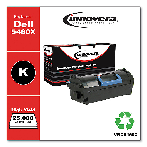 Innovera Remanufactured Black High-Yield Toner, Replacement for 331-9755, 25,000 Page-Yield (IVRD5460X)