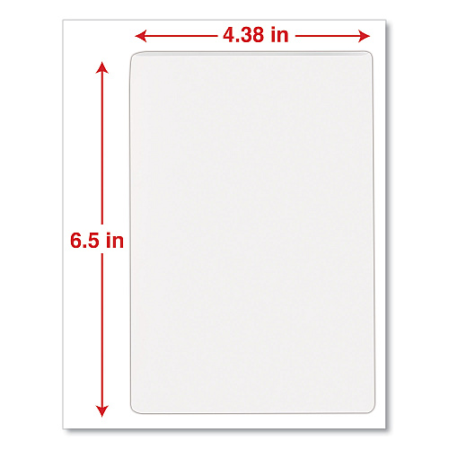 Universal Laminating Pouches, 5 mil, 6.5" x 4.38", Gloss Clear, 100/Box (UNV84680)