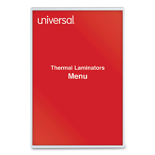 Universal Laminating Pouches, 3 mil, 18" x 12", Gloss Clear, 25/Pack (UNV84640)