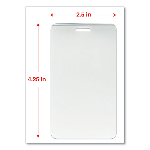 Universal Laminating Pouches, 5 mil, 2.5" x 4.25", Gloss Clear, 25/Pack (UNV84660)