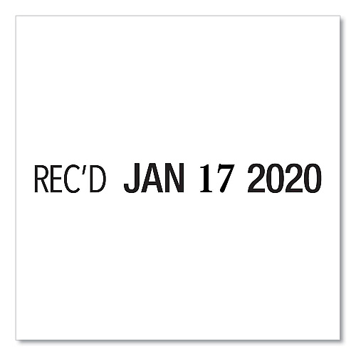 2000 PLUS Classic Line Message Dater, Self-Inking, 12 Phrases, 5 Years, 1.75 x 0.25, Black (11227010173)