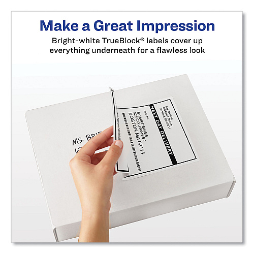 Avery Shipping Labels w/ TrueBlock Technology, Laser Printers, 2 x 4 ...