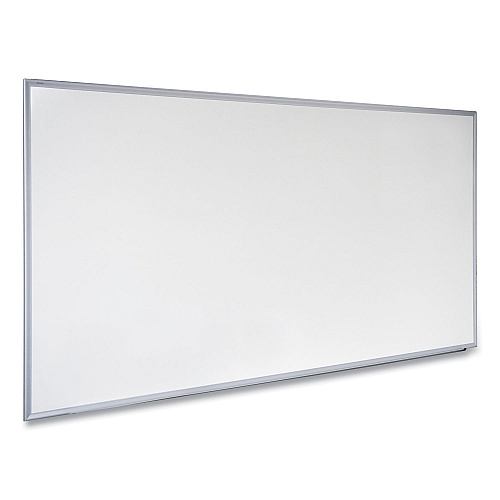 Universal Deluxe Melamine Dry Erase Board, 72 x 48, Melamine White Surface, Silver Anodized Aluminum Frame (UNV43626)