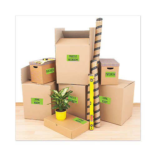Avery High-Visibility Permanent Laser ID Labels, 2 x 4, Neon Green, 1000/Box (5976)