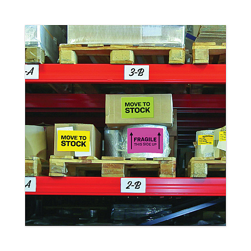 Avery High-Visibility Permanent Laser ID Labels, 8.5 x 11, Asst. Neon, 15/Pack (5975)