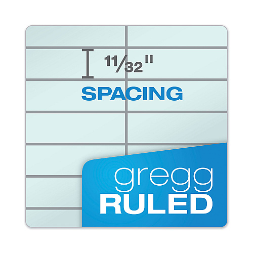 TOPS Prism Steno Pads, Gregg Rule, Blue Cover, 80 Blue 6 x 9 Sheets, 4/Pack (80284)