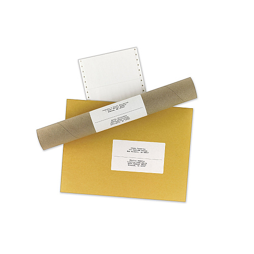Avery Dot Matrix Printer Mailing Labels, Pin-Fed Printers, 2.94 x 5, White, 3,000/Box (4076)