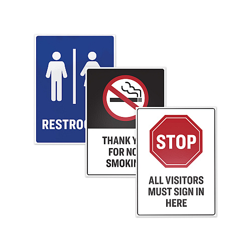 Avery Surface Safe Removable Label Safety Signs, Inkjet/Laser Printers, 3.5 x 5, White, 4/Sheet, 15 Sheets/Pack (61514)