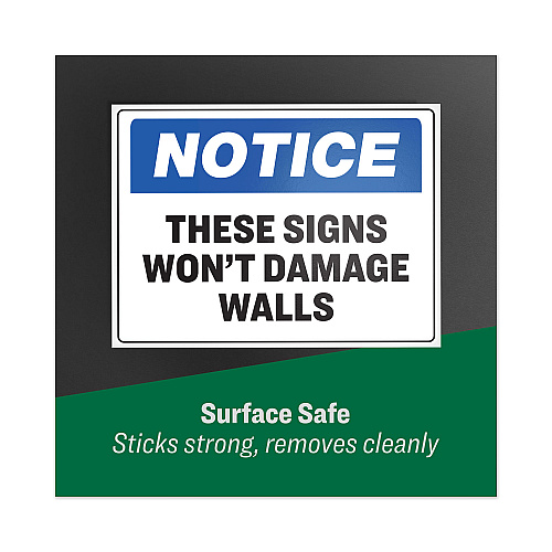 Avery Surface Safe Removable Label Safety Signs, Inkjet/Laser Printers, 7 x 10, White, 15/Pack 7" Width x 10" Length - Removable Adhesive - Rectangle - Laser, Inkjet - White - Film - Water Resistant - 1 / Sheet - 15 Total Sheets - 15 / Pack (61515)