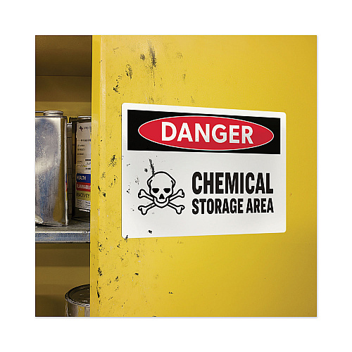 Avery Surface Safe Removable Label Safety Signs, Inkjet/Laser Printers, 7 x 10, White, 15/Pack 7" Width x 10" Length - Removable Adhesive - Rectangle - Laser, Inkjet - White - Film - Water Resistant - 1 / Sheet - 15 Total Sheets - 15 / Pack (61515)