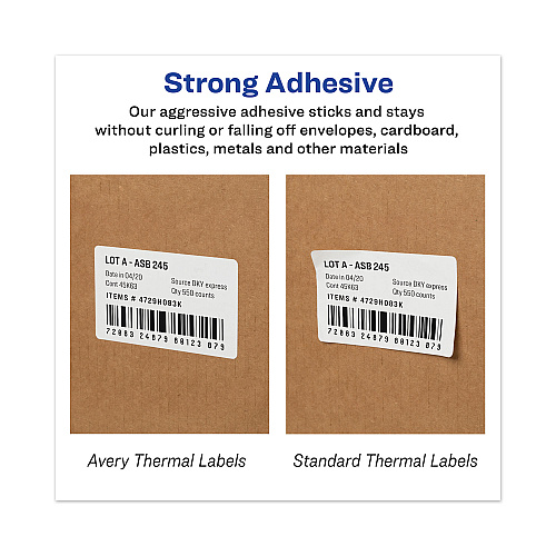 Avery Multipurpose Thermal Labels, 4 x 6, White, 220/Roll (4156)