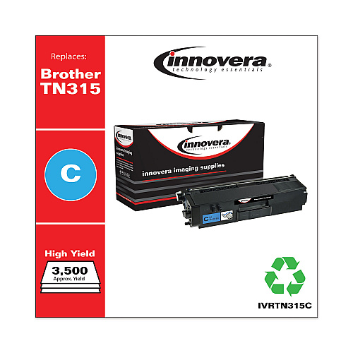 Innovera Remanufactured Cyan High-Yield Toner, Replacement for TN315C, 3,500 Page-Yield