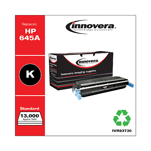 Innovera Remanufactured Black Toner, Replacement for 645A (C9730A), 13,000 Page-Yield (IVR83730)