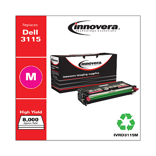 Innovera Remanufactured Magenta High-Yield Toner, Replacement for 310-8399, 8,000 Page-Yield (IVRD3115M)