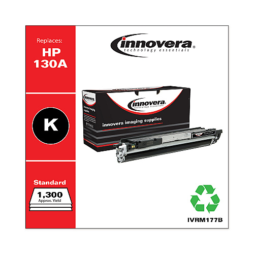 Innovera Remanufactured Black Toner, Replacement for 130A (CF350A), 1,300 Page-Yield (IVRM177B)