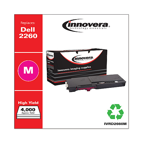 Innovera Remanufactured Magenta High-Yield Toner, Replacement for 593-BBBS, 4,000 Page-Yield (IVRD2660M)