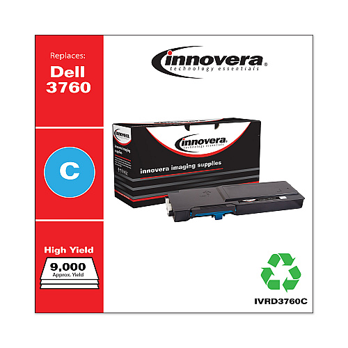 Innovera Remanufactured Cyan Toner, Replacement for 331-8432, 9,000 Page-Yield (IVRD3760C)