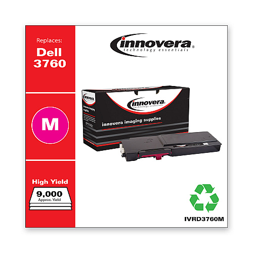 Innovera Remanufactured Magenta Toner, Replacement for 331-8431, 9,000 Page-Yield (IVRD3760M)