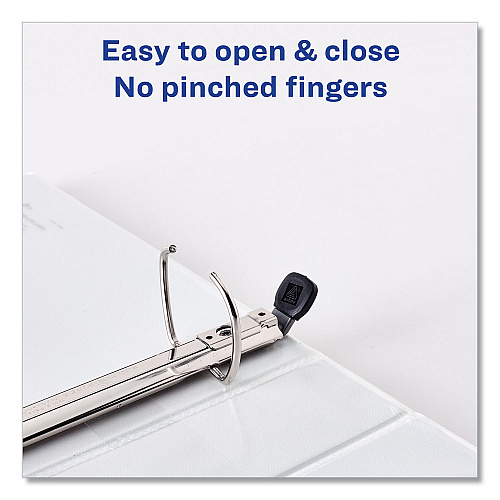 Avery Framed View Heavy-Duty Binders, 3 Rings, 1.5" Capacity, 11 x 8.5, Navy Blue (68059)