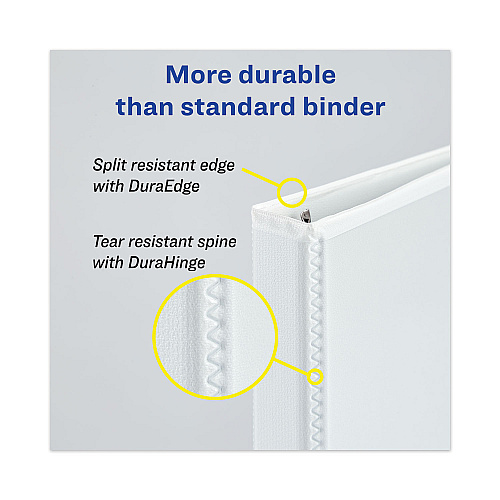 Avery Heavy-Duty View Binders, 3 Rings, 2" Capacity, 11 x 17, White (72126)
