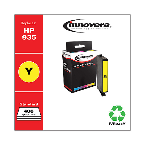 Innovera Remanufactured Yellow Ink, Replacement for 935 (C2P22AN), 400 Page-Yield (IVR935Y)