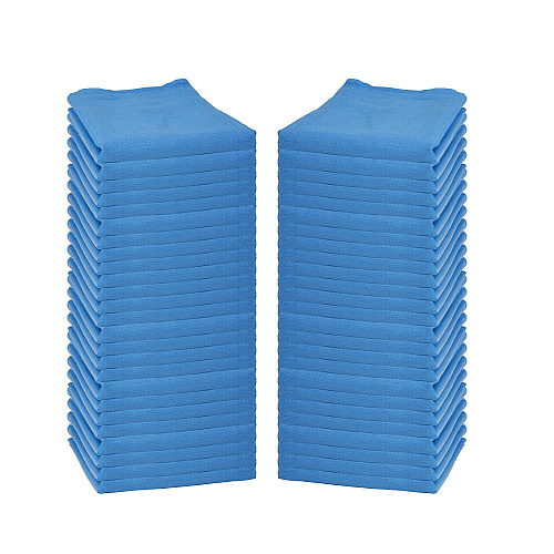 Huck Cleaning Towels, 14x24 Blue - Bag Of 50 (BT50)