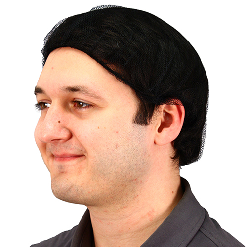 21 In. Heavyweight Polyester Hairnet Black, Case Of 1000 (MC-21-1000/BLK)