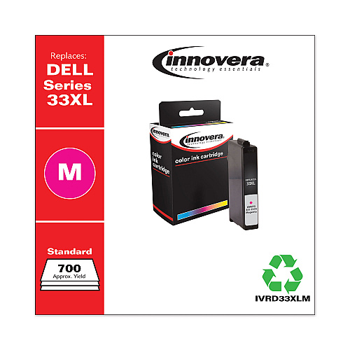 Innovera Remanufactured Magenta Ink, Replacement for 33XL (6M6FG331-7379), 700 Page-Yield (IVRD33XLM)