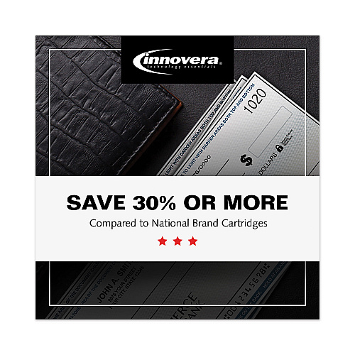 Innovera Remanufactured Black High-Yield MICR Toner, Replacement for 64XM (CC364XM), 24,000 Page-Yield (IVRC64XM)
