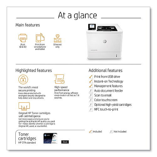 HP LaserJet Enterprise M607n Wireless Laser Printer (K0Q14A)