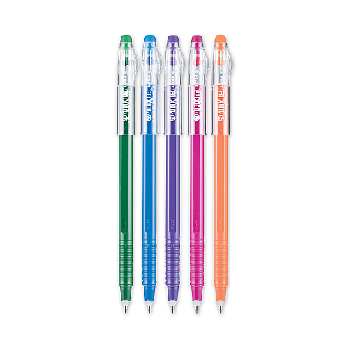 Pilot FriXion ColorSticks Erasable Gel Pen, Stick, Fine 0.7 mm, Assorted Ink and Barrel Colors, 5/Pack (32443)