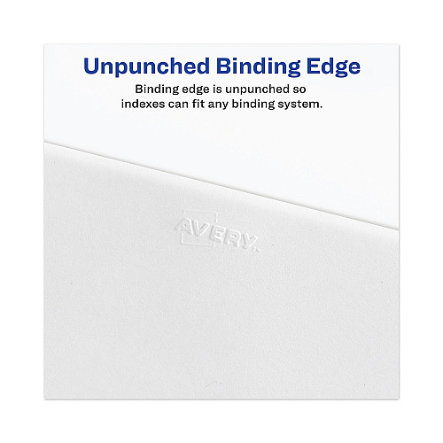 Avery-Style Preprinted Legal Side Tab Divider, 26-Tab, Exhibit G, 11 x 8.5, White, 25/Pack (01377)